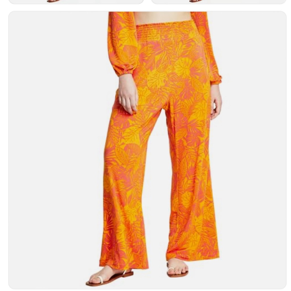 Bar III flowy wide leg pants (with side slit pockets) med